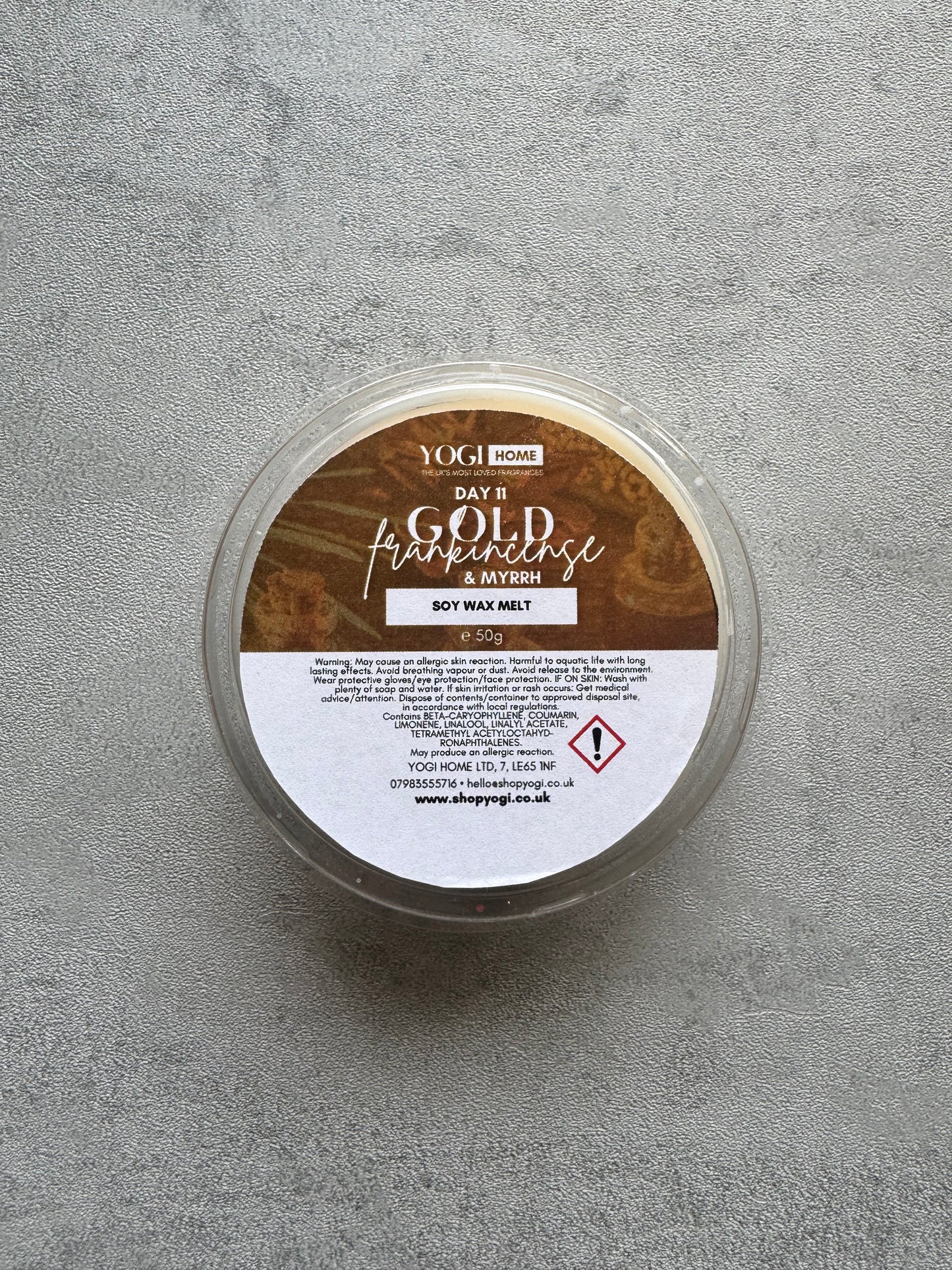 Gold Frankincense & Myhrr Wax Melt Pot
