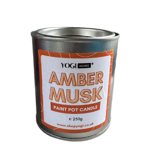 Amber Musk Paint Pot Candle