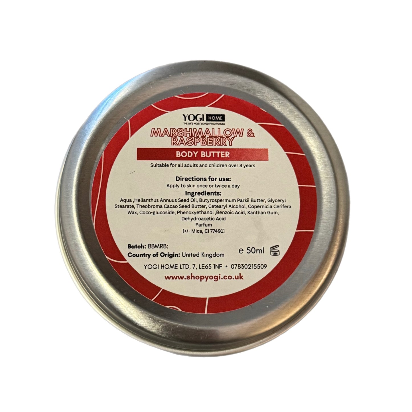 Marshmallow & Raspberry Body Butter – 50ml